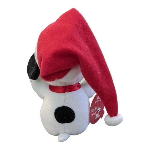 2010 Hallmark Peanuts Christmas 6" Skatin' Snoopy Stuffed Animal Plush - Picture 4 of 5